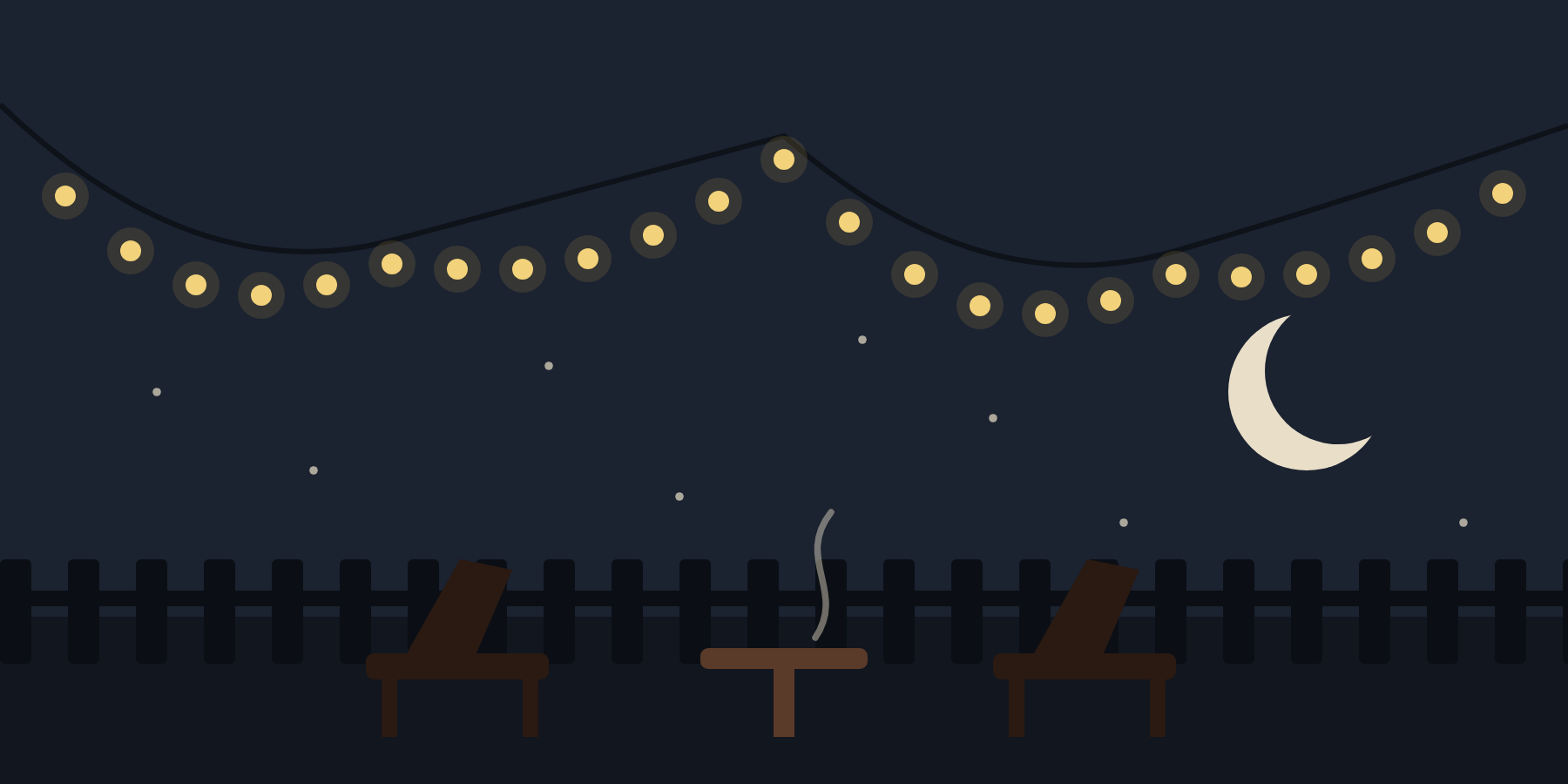 The CIGARDEN at night illustration