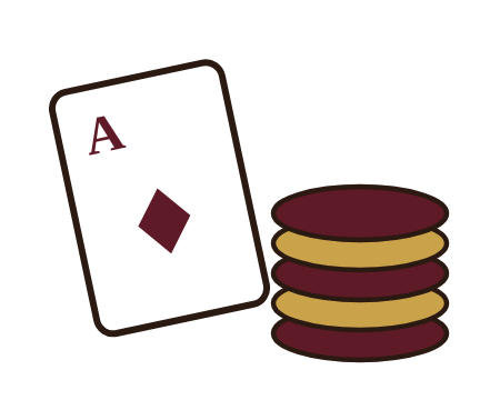 Poker set illustration