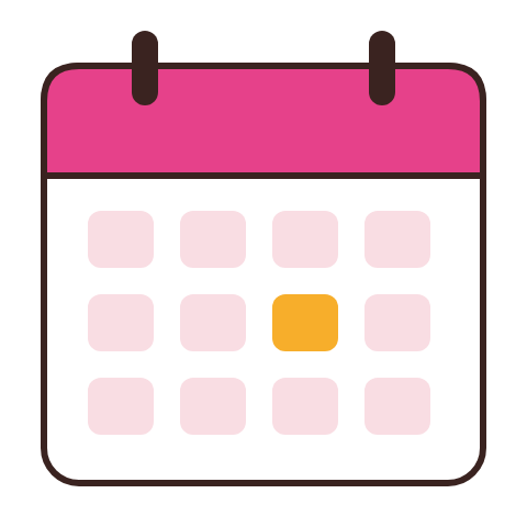 Events calendar illustration