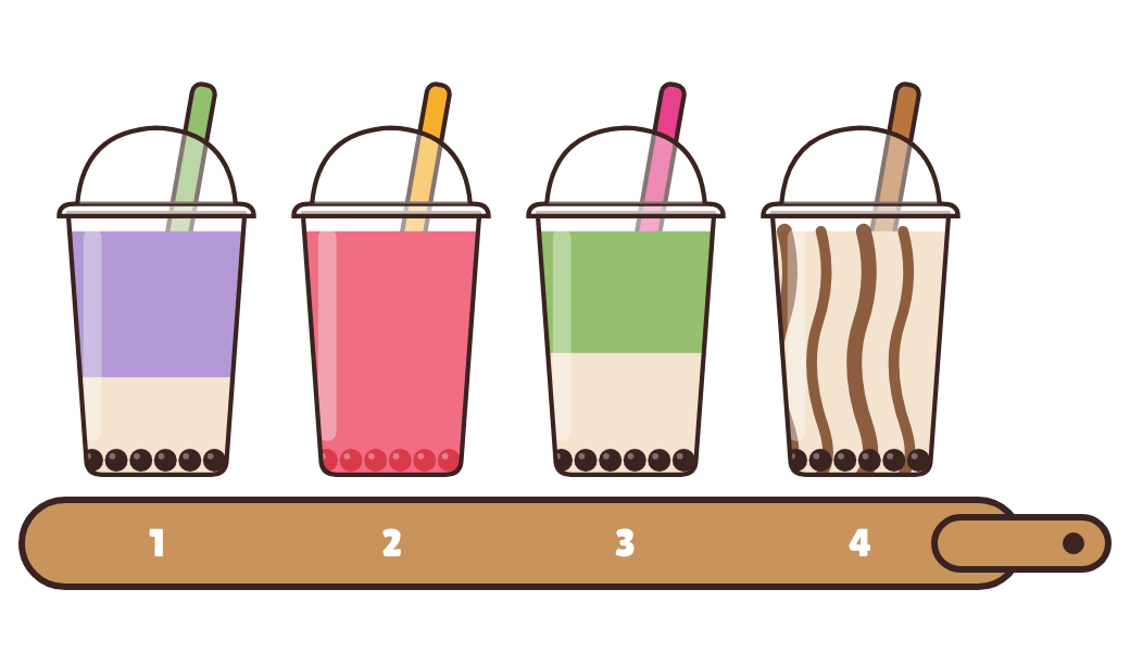Boba flight illustration